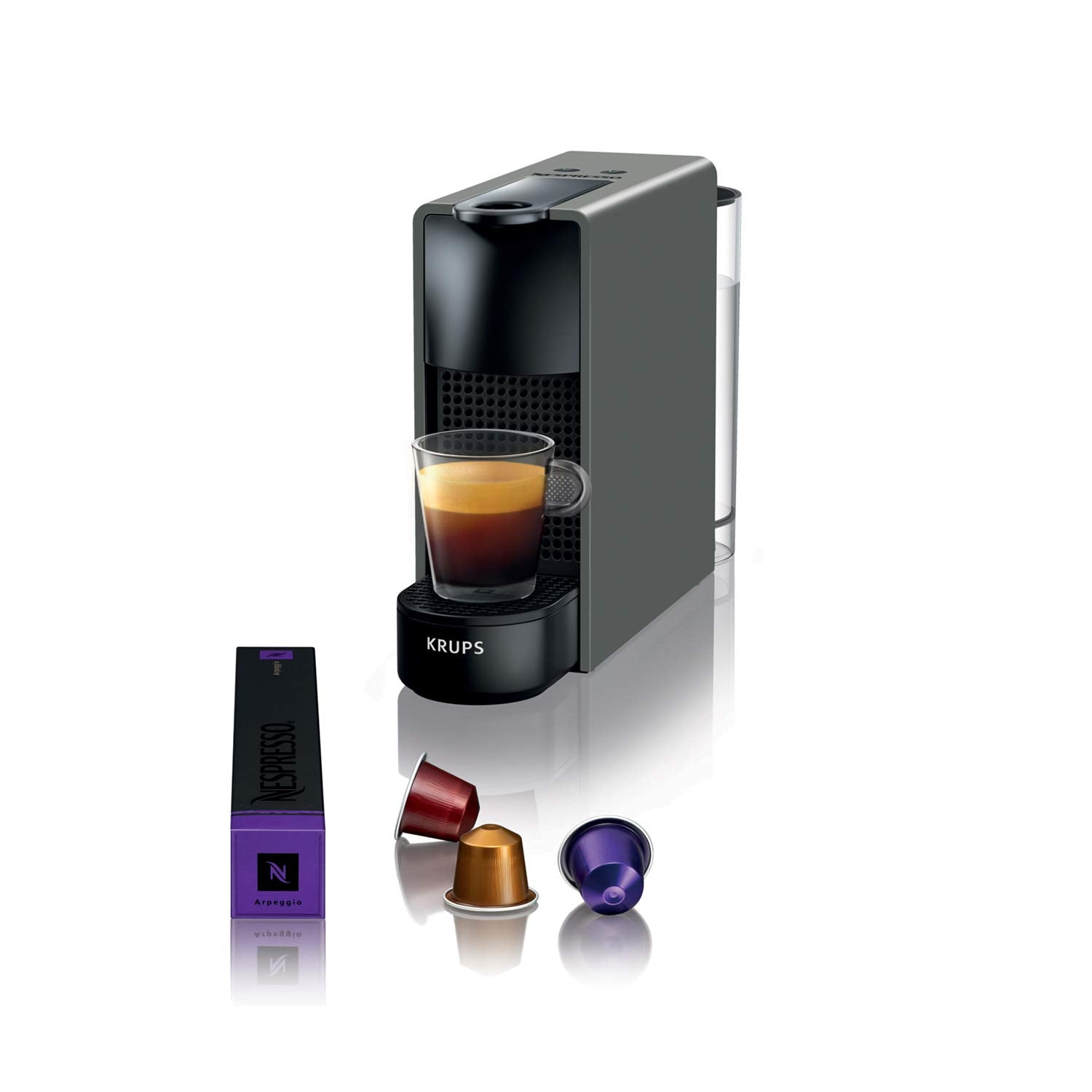 Nespresso Essenza Mini - Machine à café à capsules, Gris intense