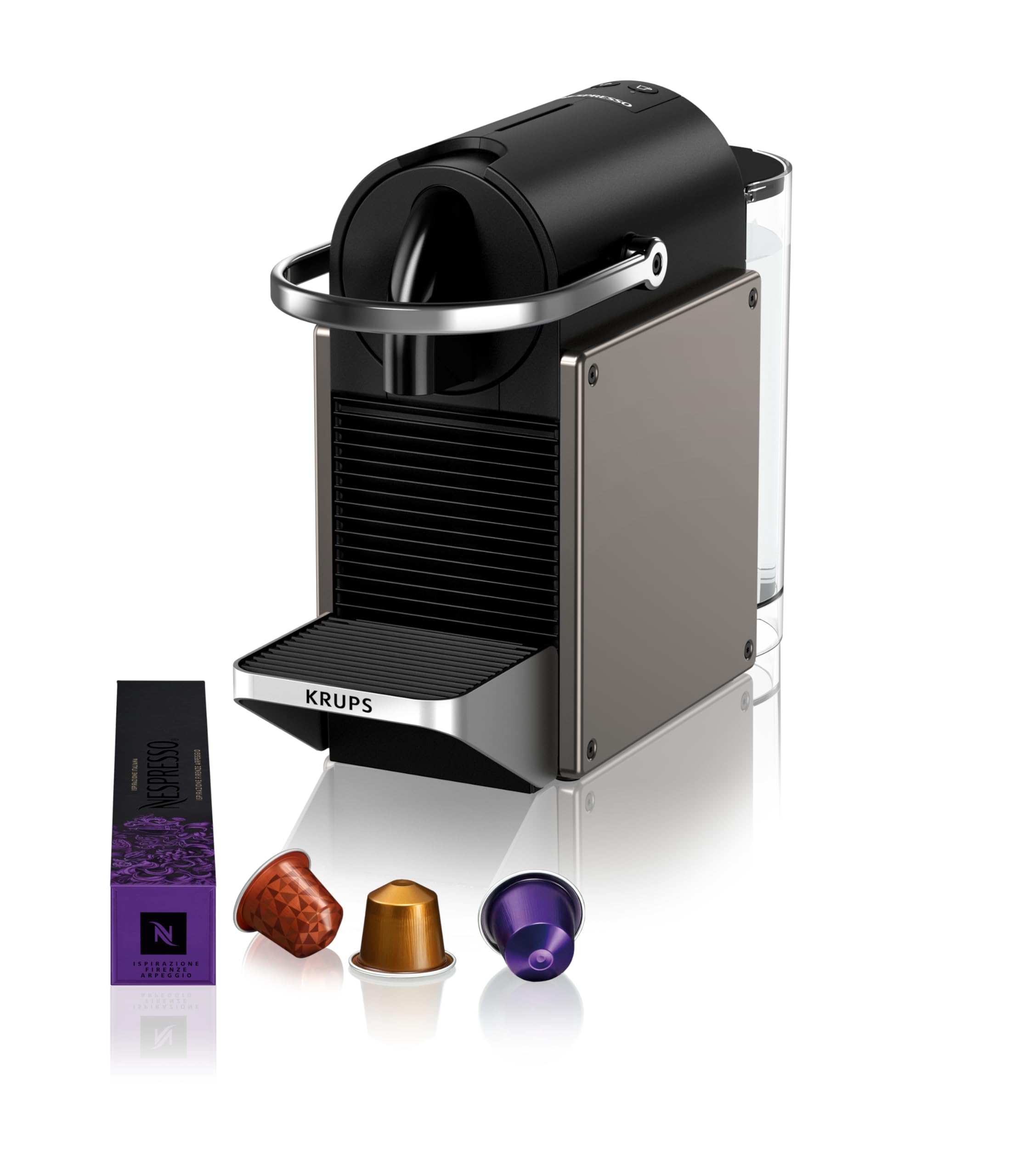 Nespresso Pixie - Machine à café à capsules, Titane